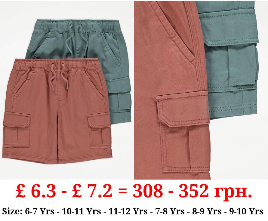 Assorted Cargo Shorts 2 Pack