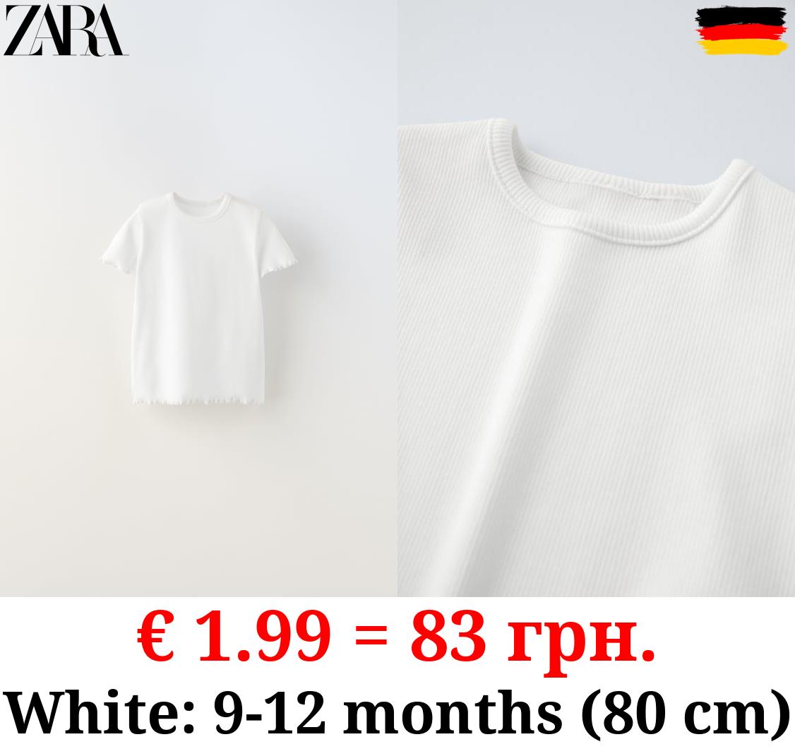 BASIC RIBBED T-SHIRT