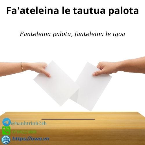 Fa'ateleina le tautua palota: O le tuputupu aʻe o le tautua palota, fa'ateleina ai le sao i filifiliga a le atunuu, o le auala lea e siitia ai le auai i faiga palota.