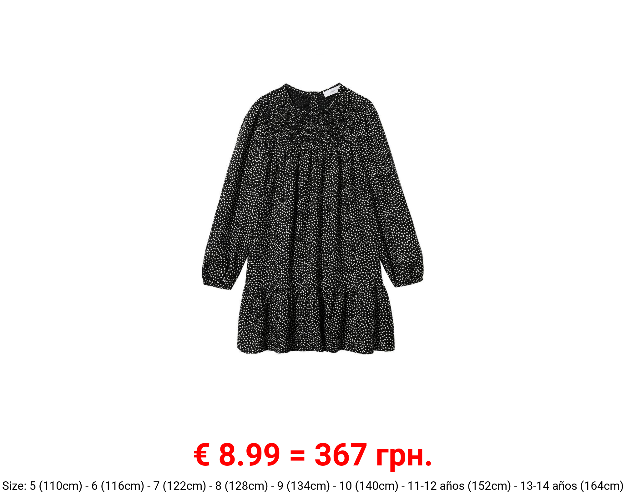 Vestido lunares volantes