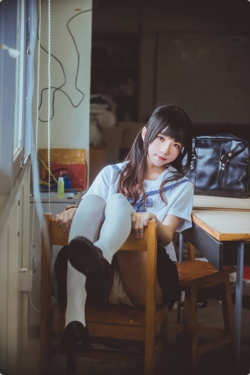 [Cos]桜桃喵 - 蓝白水手服 [39P] 15