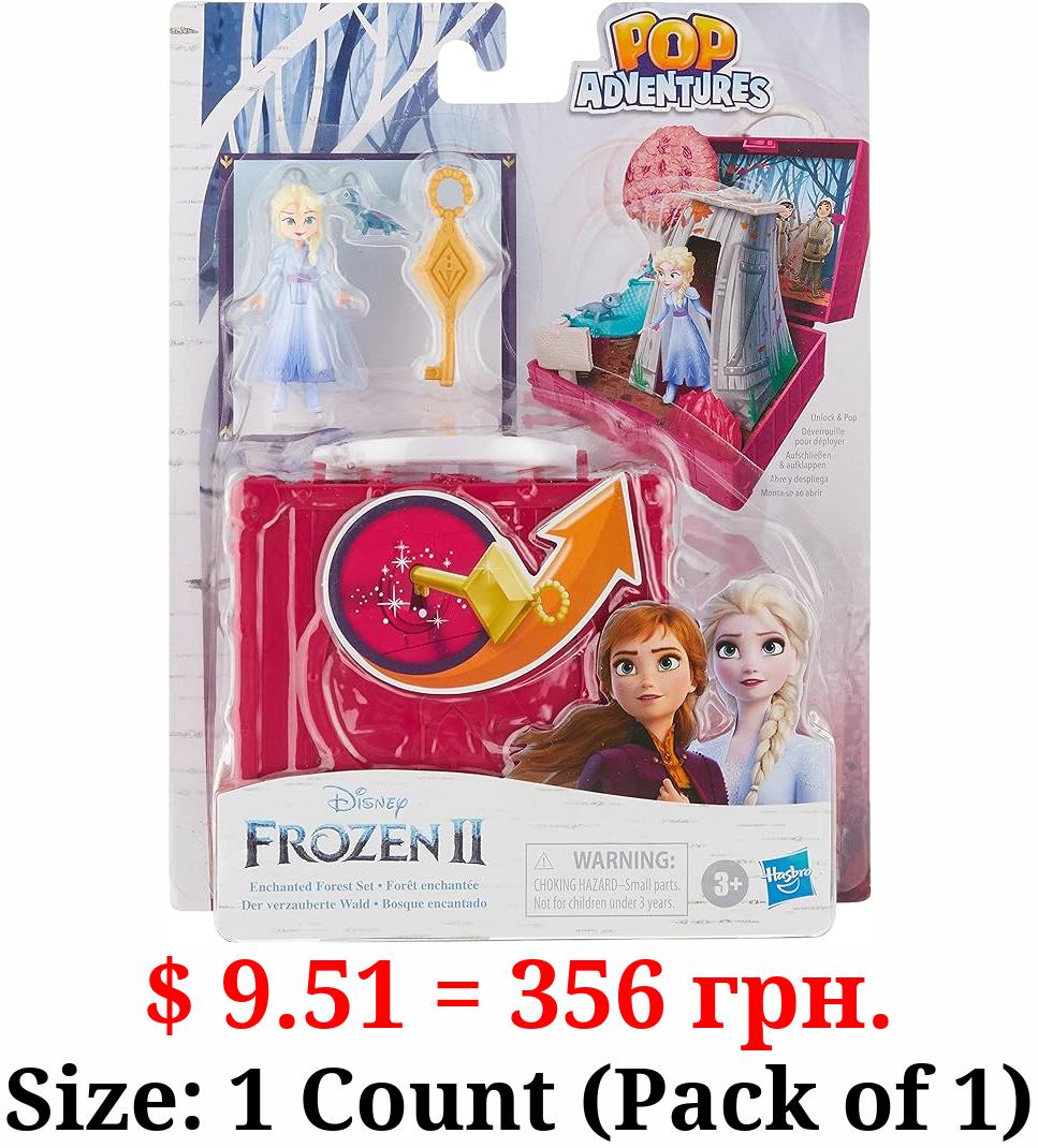 Disney Frozen Hasbro Pop Adventures Enchanted Forest Set Pop-Up Playset with Handle,Including Elsa Doll,Toy Inspired 2 Movie