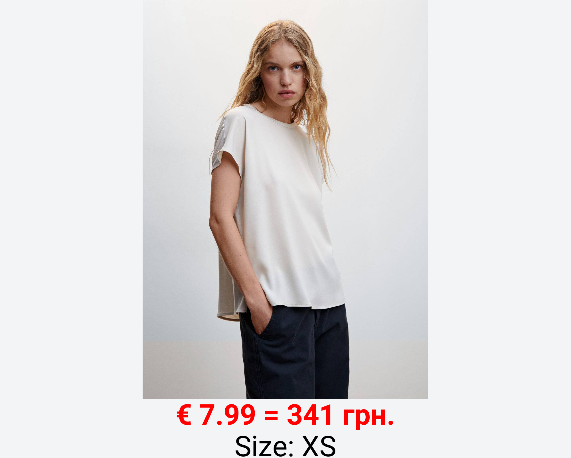 Blusa panel contraste