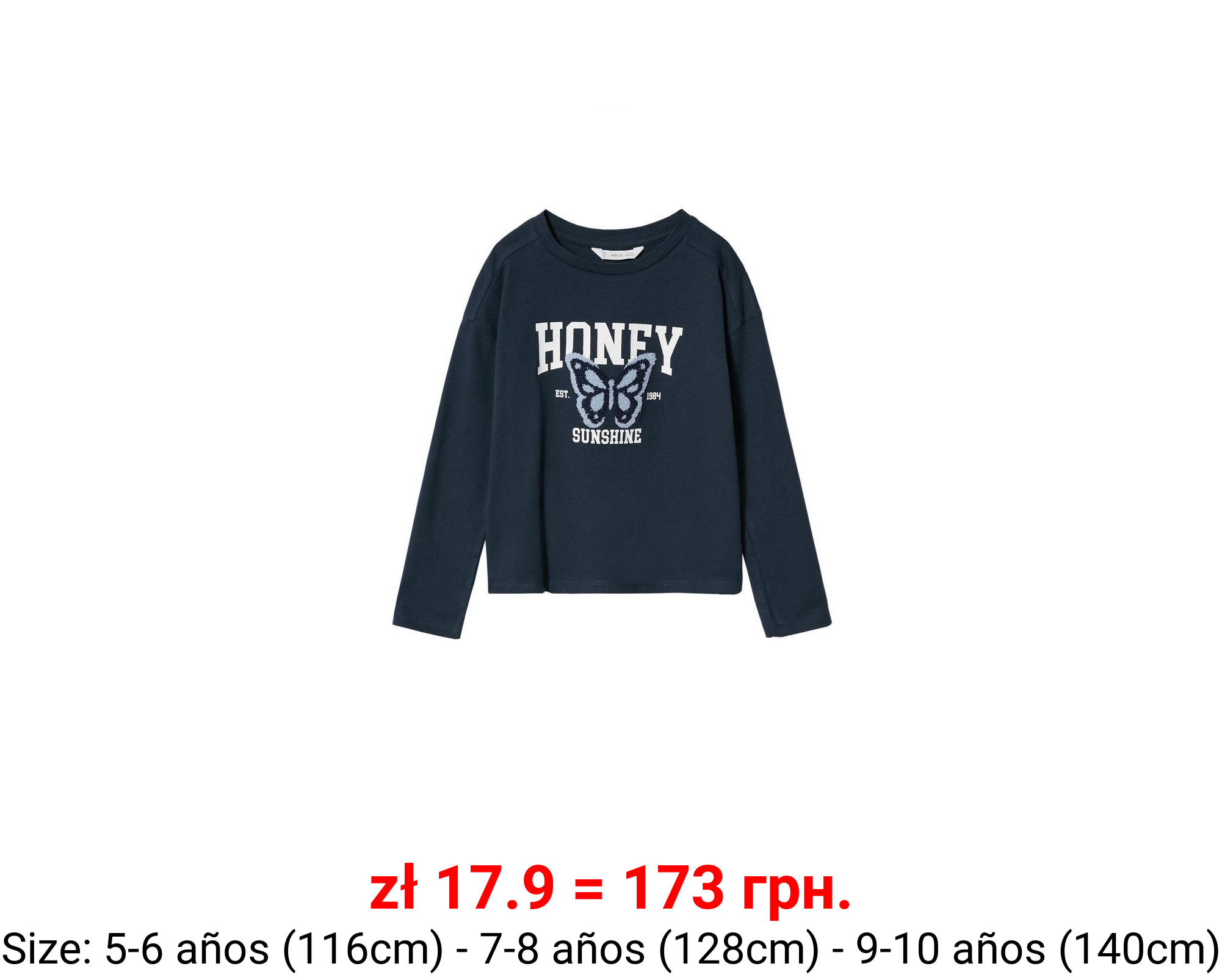 Camiseta manga larga bordado