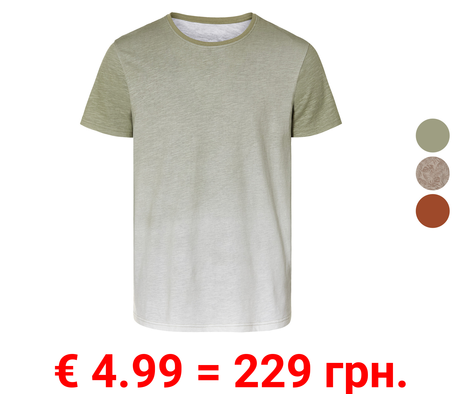 LIVERGY® Herren T-Shirt, mit Rundhalsausschnitt