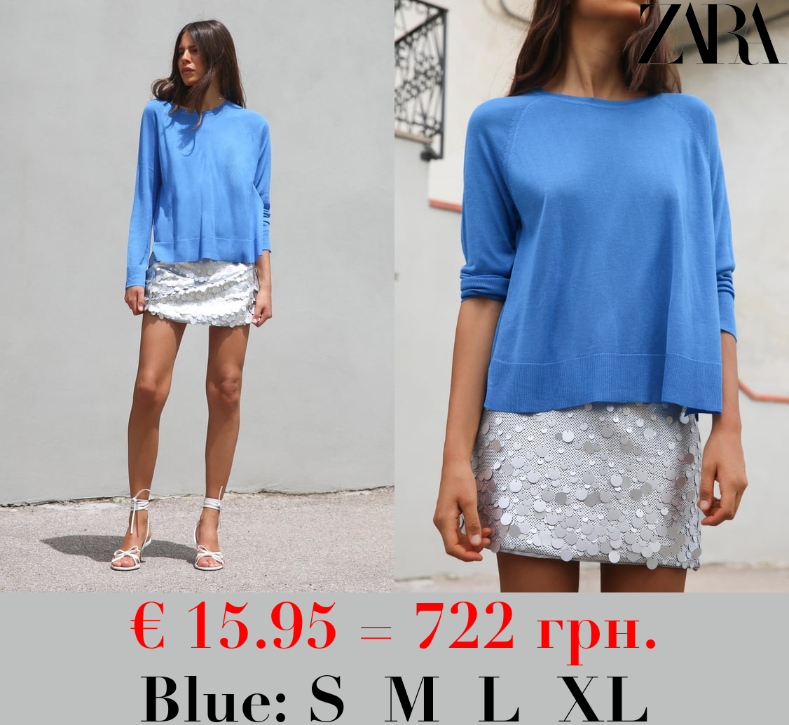 PLAIN FINE KNIT SWEATER