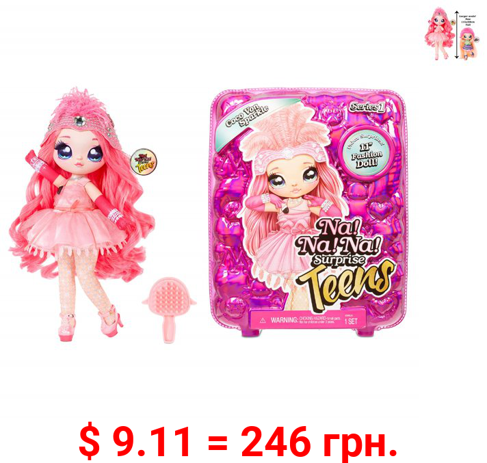 Na Na Na Surprise Teens Fashion Doll - Coco Von Sparkle, Flamingo Inspired, 11