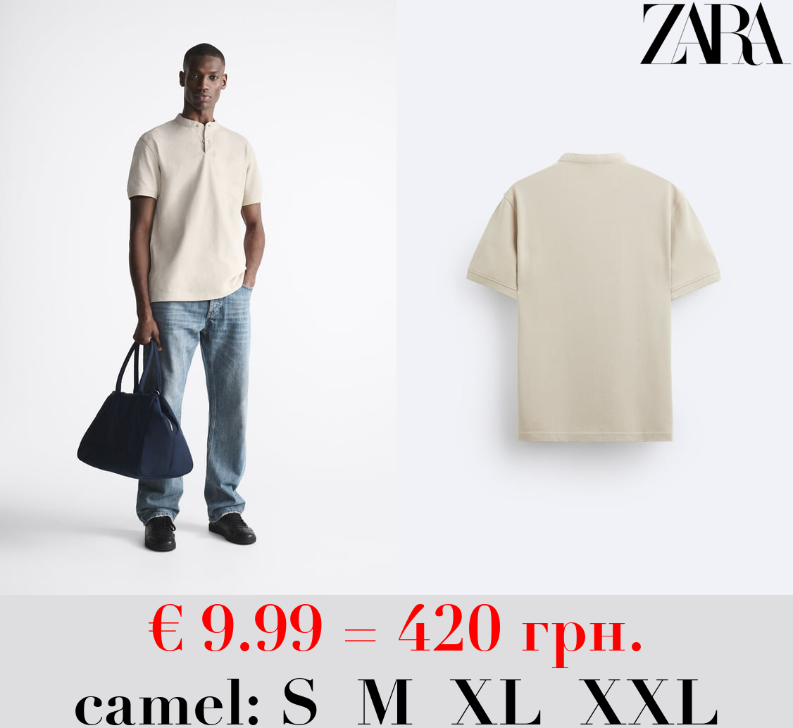 TEXTURED PIQUÉ POLO SHIRT