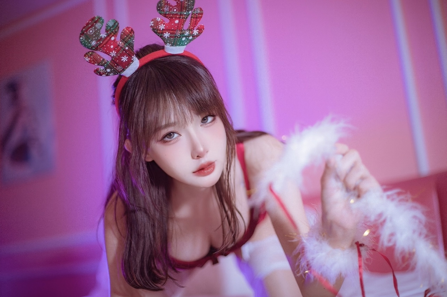 Cosplay 余多多Dudu 圣诞特辑 23