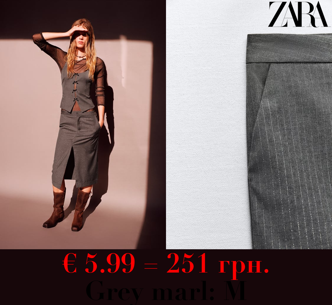 PINSTRIPE SKIRT