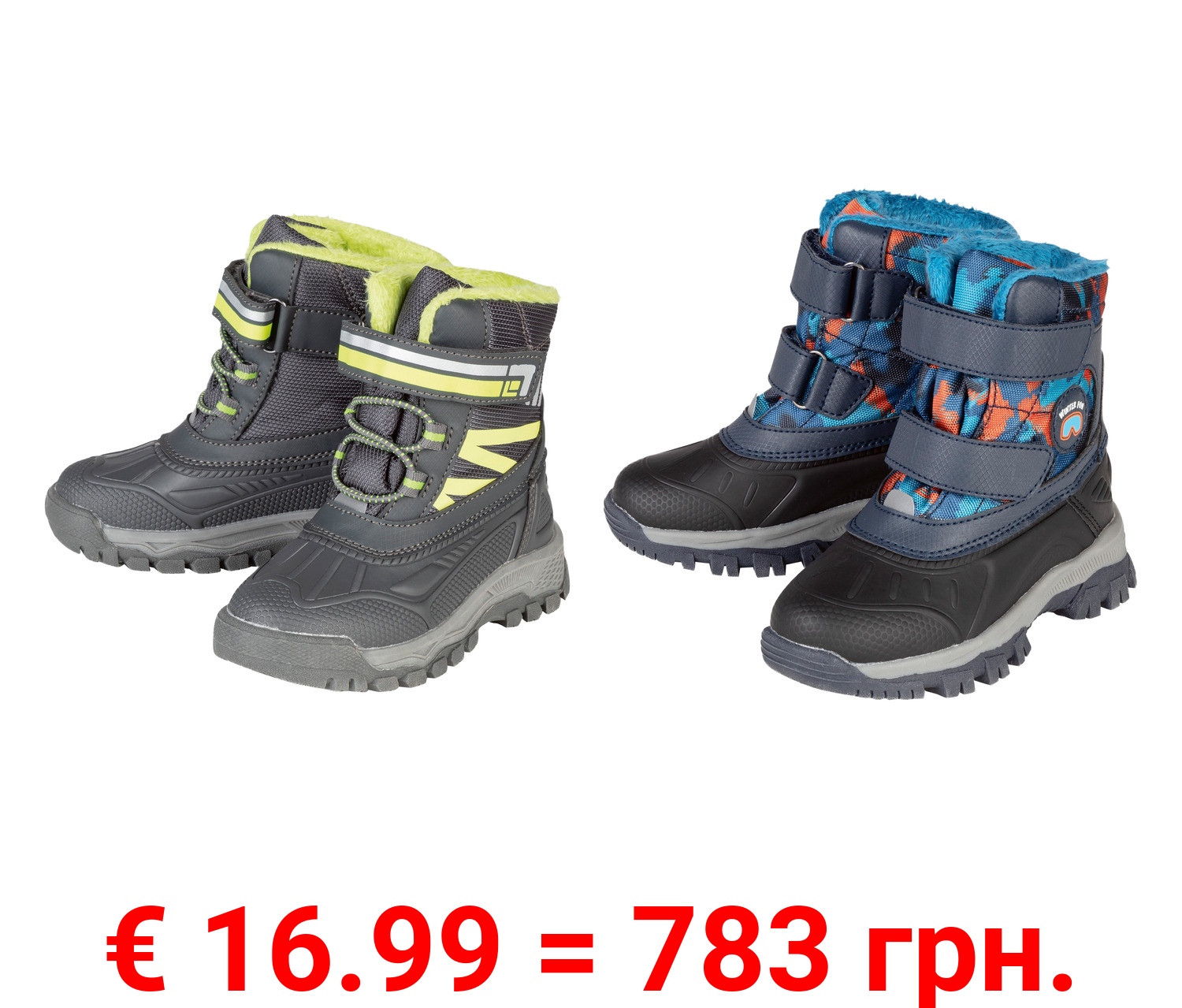 lupilu® Kleinkinder Winterstiefel mit Klettverschluss
