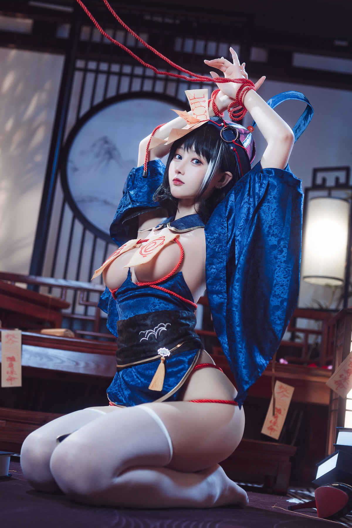 Cosplay 羽生三未 华甲欢庆僵尸三未全 28