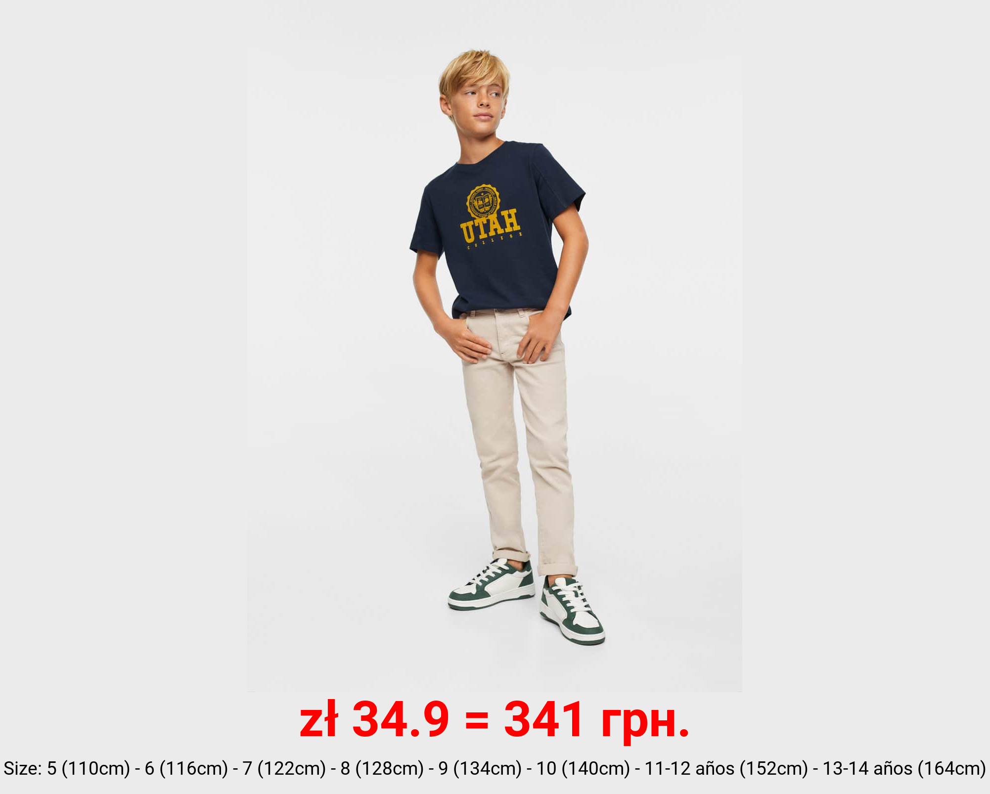 Pantalón recto franela