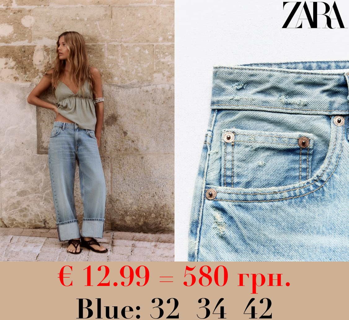 TRF STRAIGHT-LEG MID-RISE JEANS