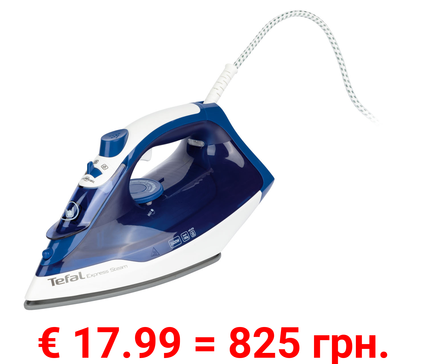 Tefal Dampfbügeleisen »Express Steam FV2838«, Tropfstopp, 270 ml