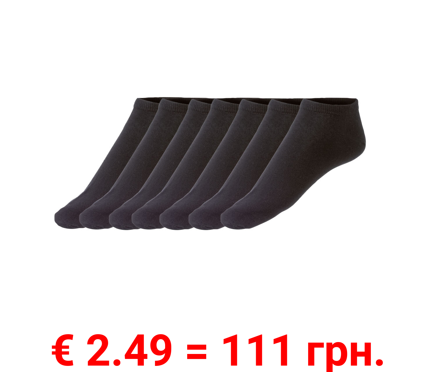 LIVERGY® Herren Sneakersocken, 7 Paar, mit hohem Baumwollanteil