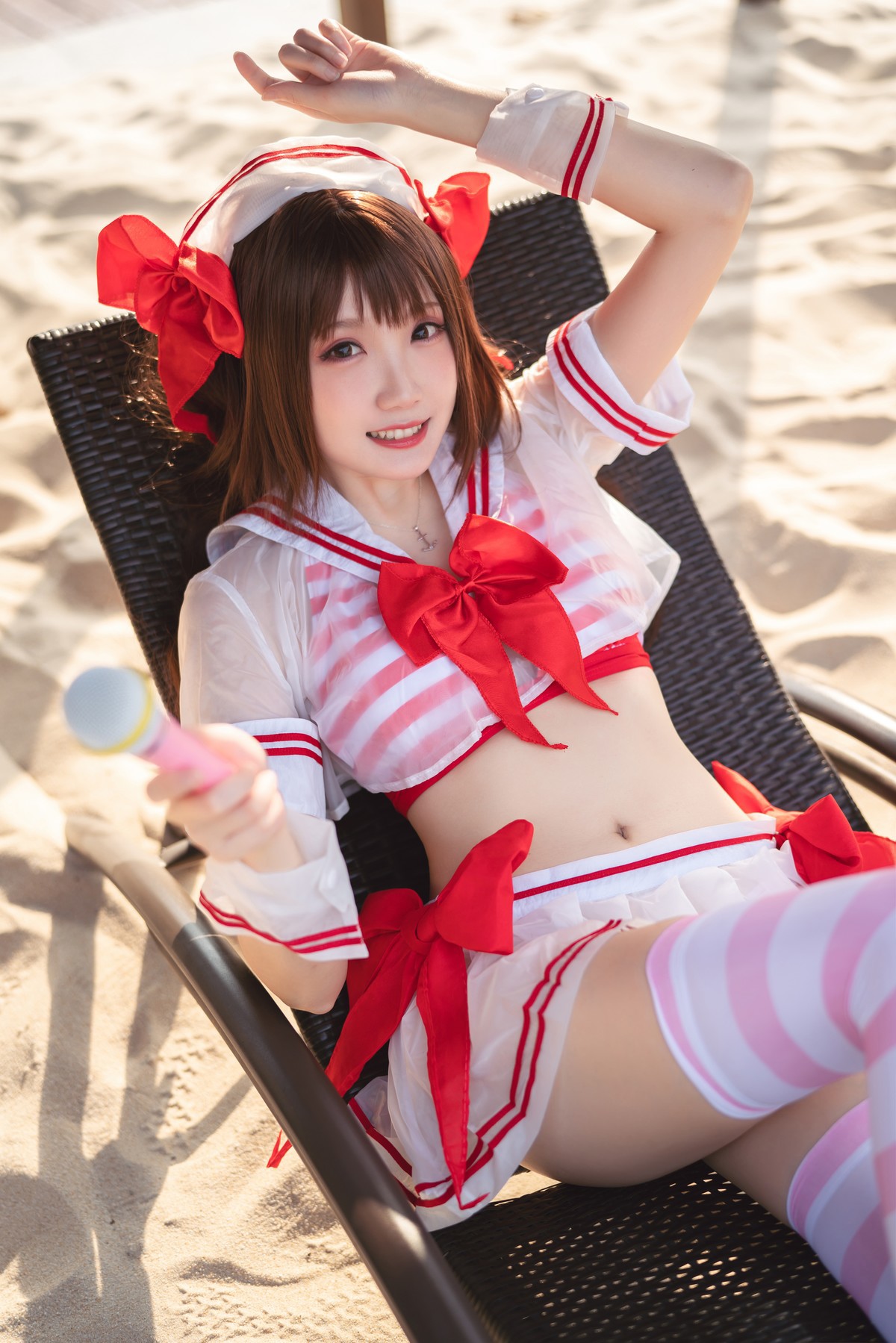 Cosplay 瓜希酱 岛村卯月 泳衣 12