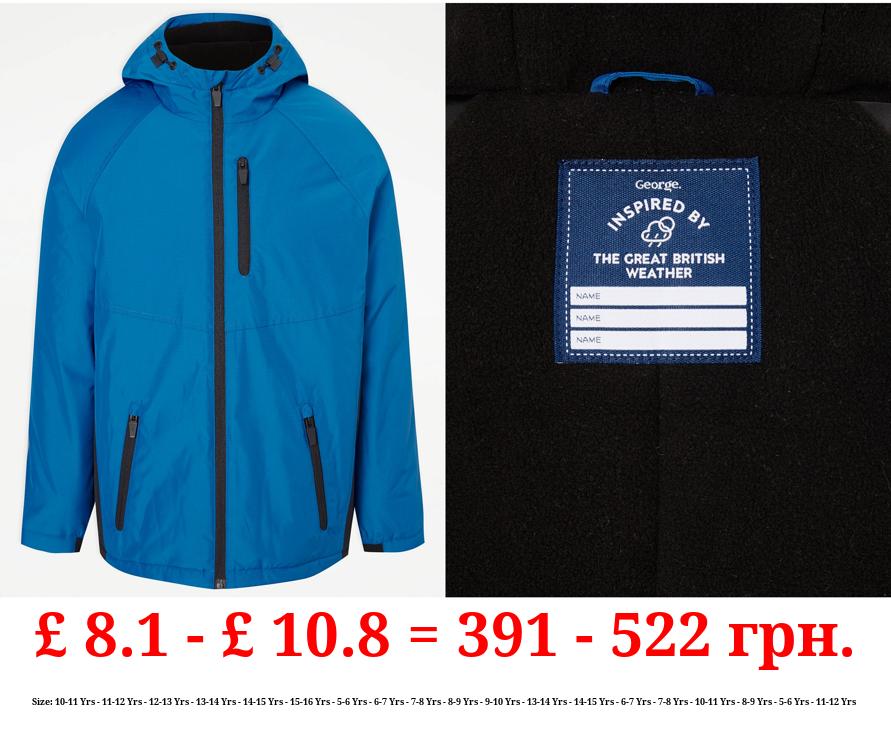 Cobalt Blue Hooded Sports Jacket