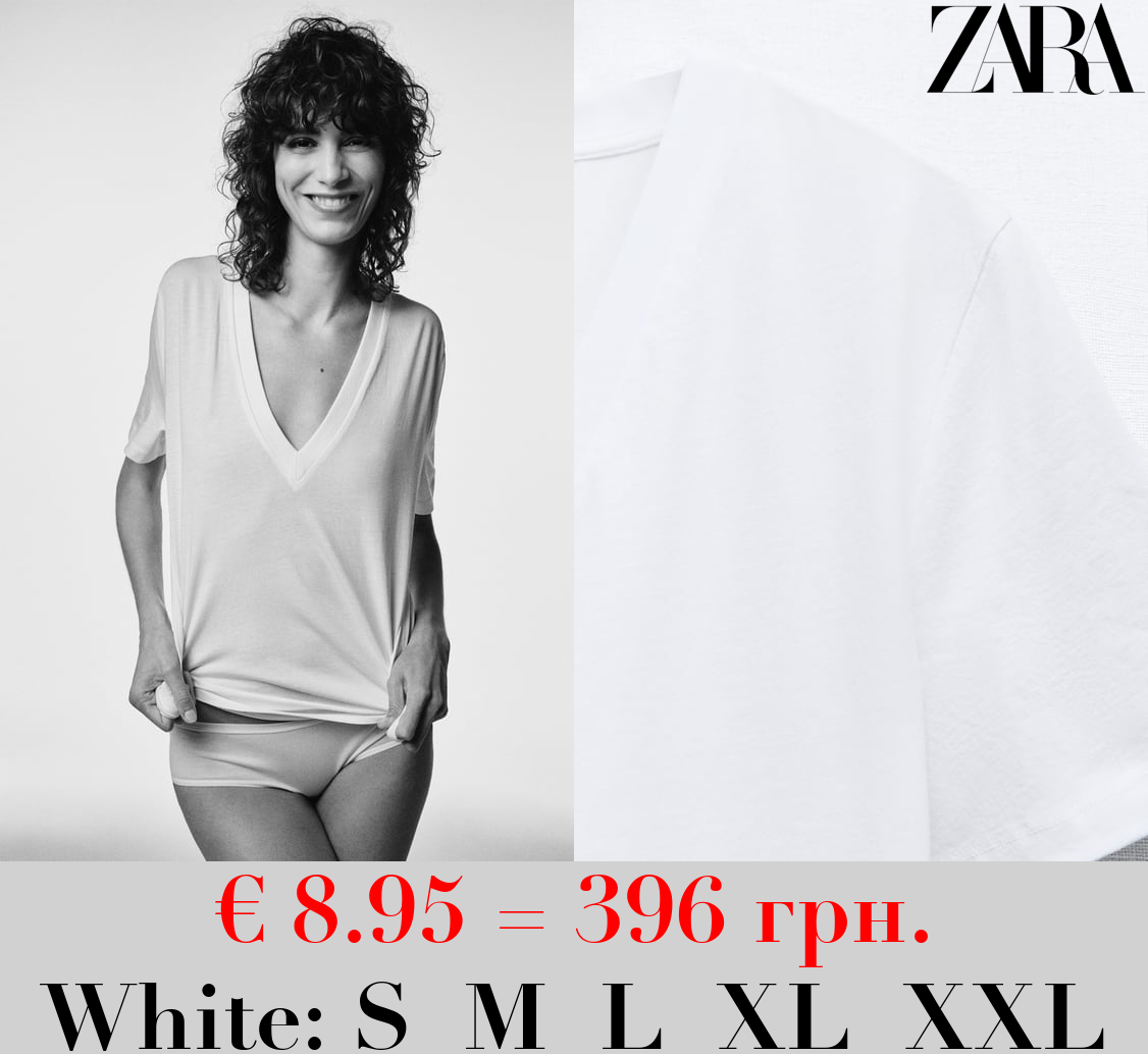 COTTON T-SHIRT WITH ENZYME FINISH