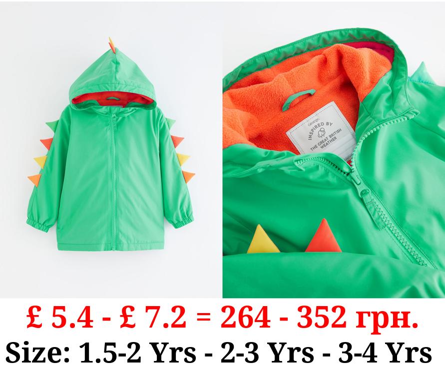 Green Dinosaur Lightweight Rain Mac
