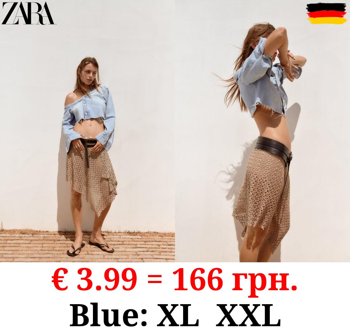 ASYMMETRIC DENIM TRF SHIRT