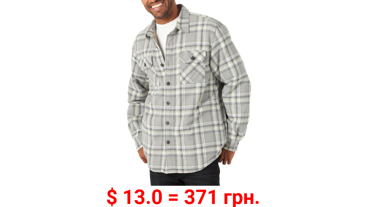 Wrangler Men's Heavyweight Sherpa-Lined Shirt Jacket