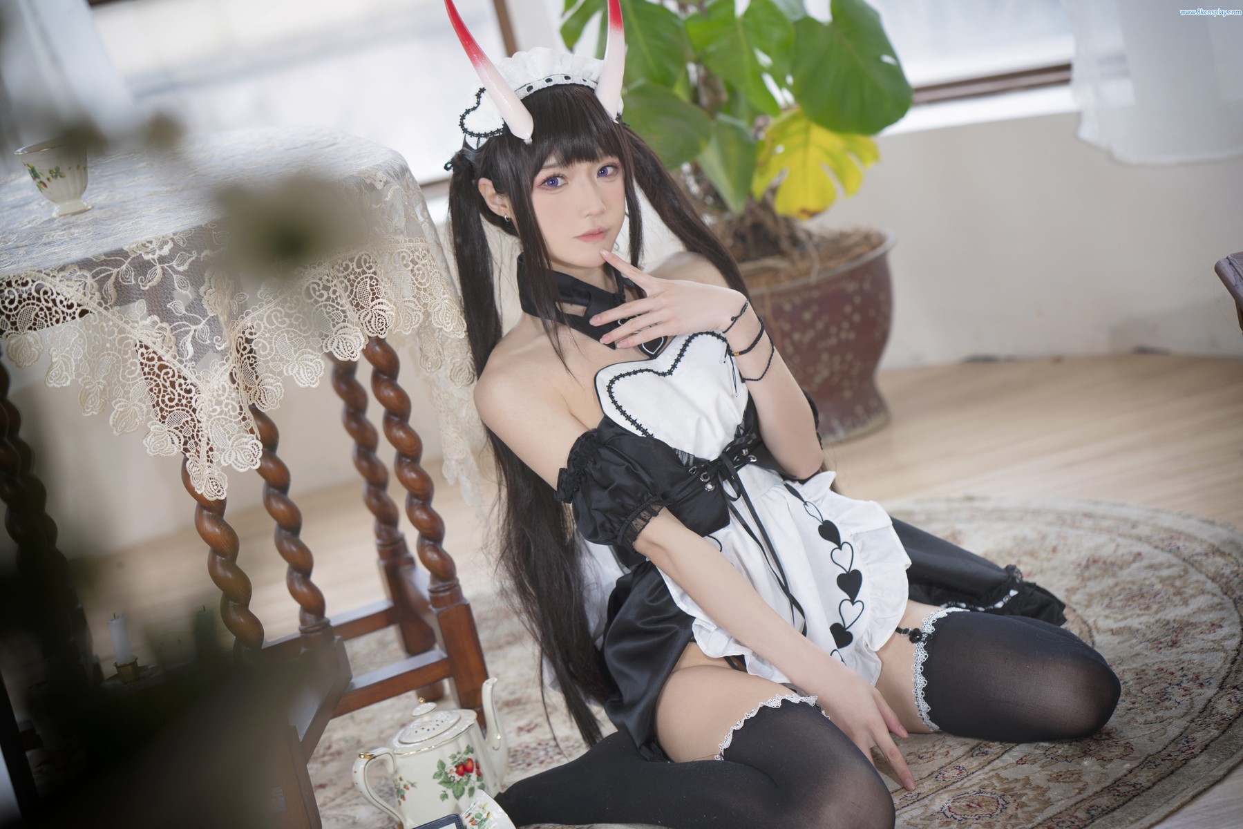 阿包也是兔娘 Cosplay 月舰长 能代女仆 14