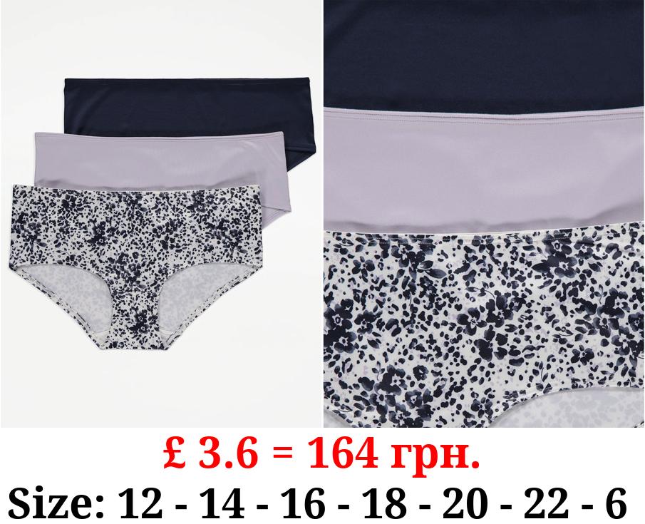 Floral Short Knickers 3 Pack