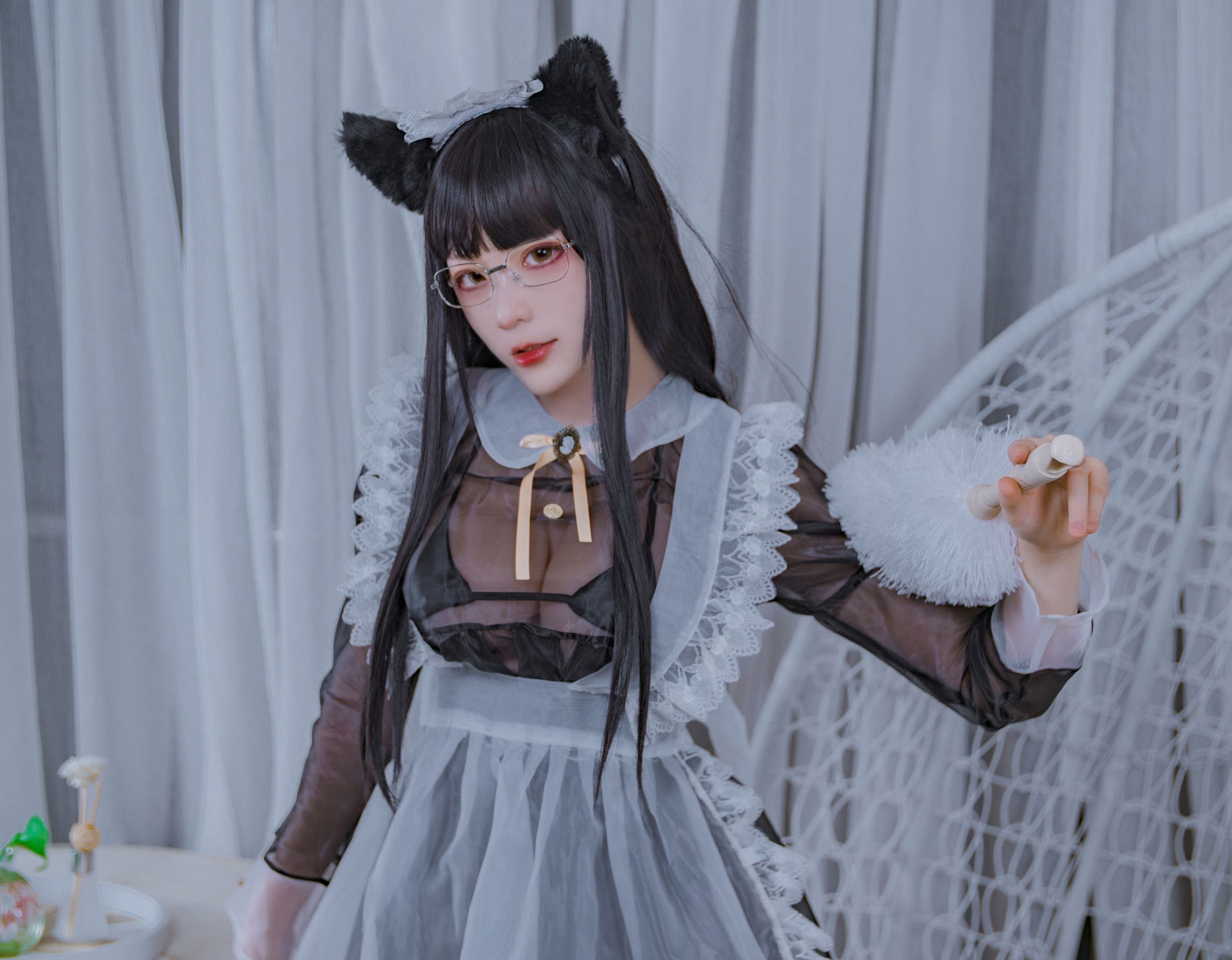 NO.003 黑色透明女仆 [54P-598MB] 3