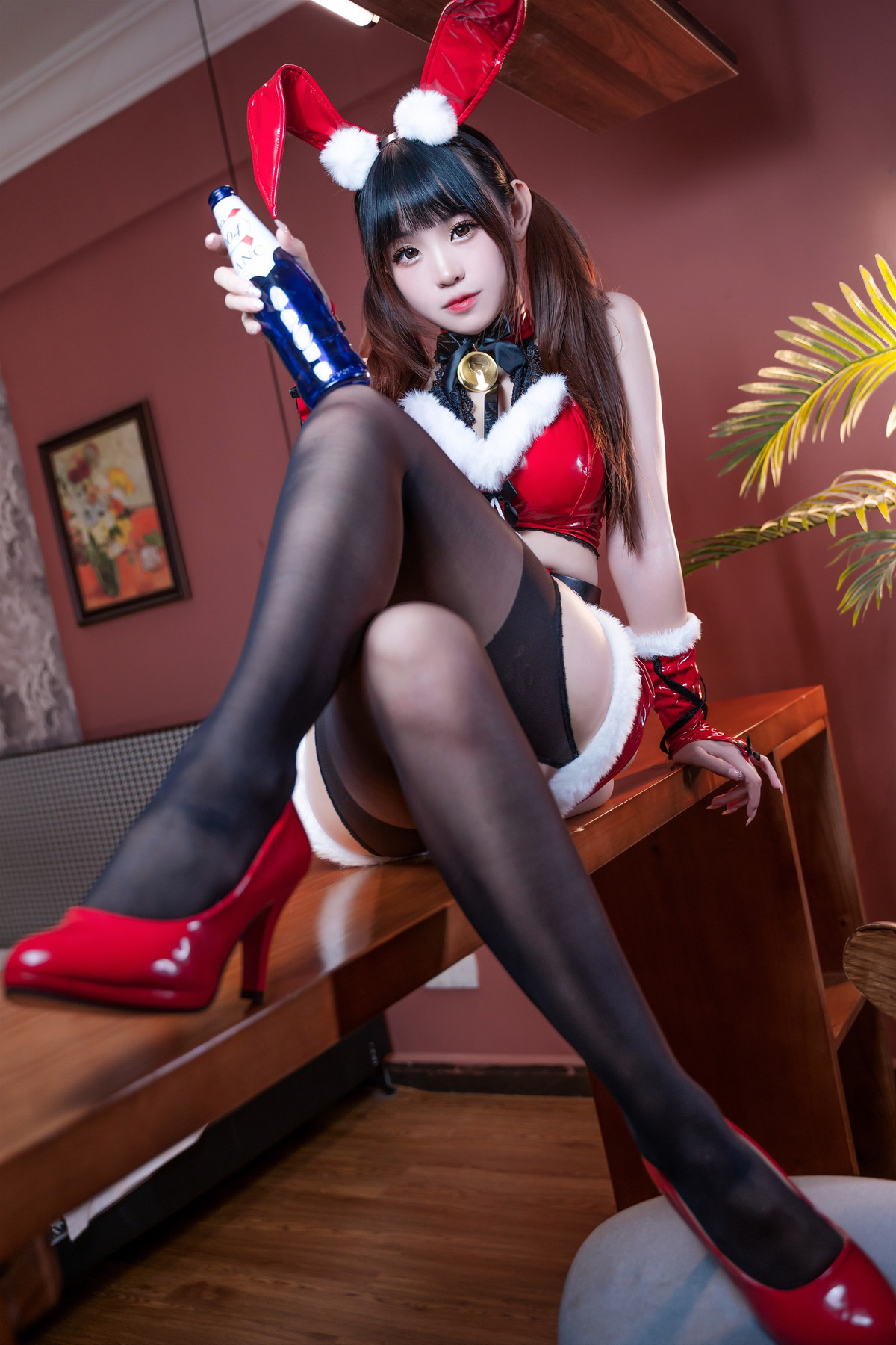 Cosplay miko酱ww 圣诞兔兔 14