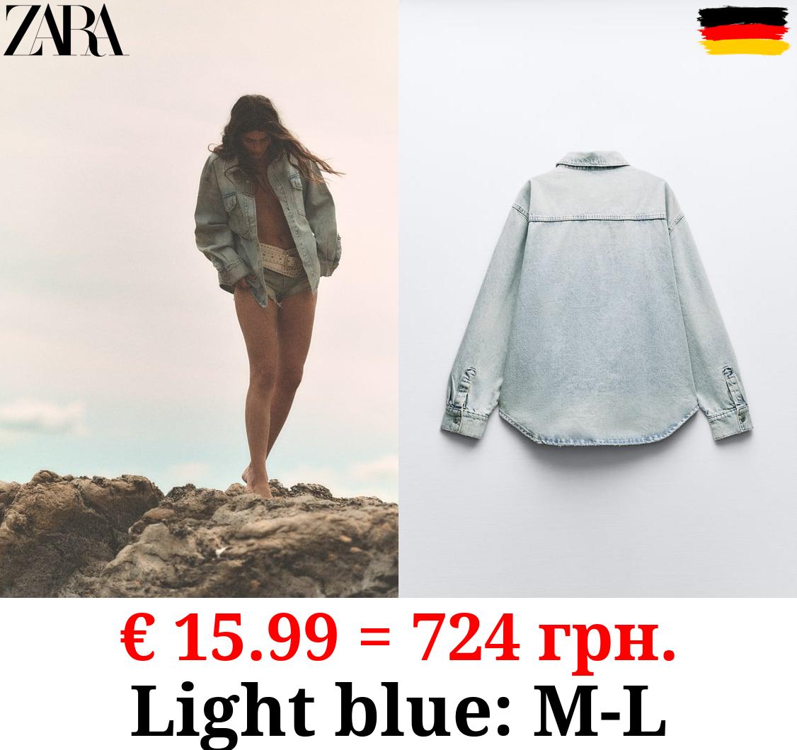 TRF OVERSIZE DENIM OVERSHIRT