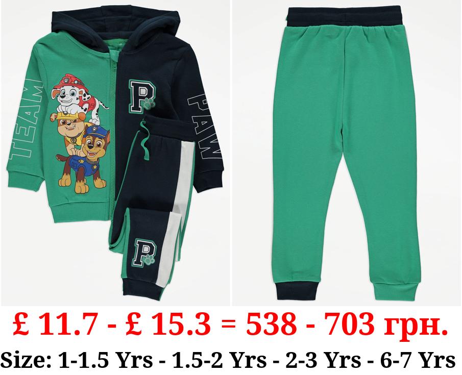 PAW Patrol Green Colour Block Hoodie and Joggers Outfit