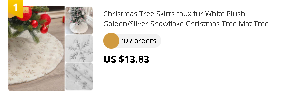 Christmas Tree Skirts faux fur White Plush Golden/Silver Snowflake Christmas Tree Mat Tree Skirt Xmas New Year Party Decorations