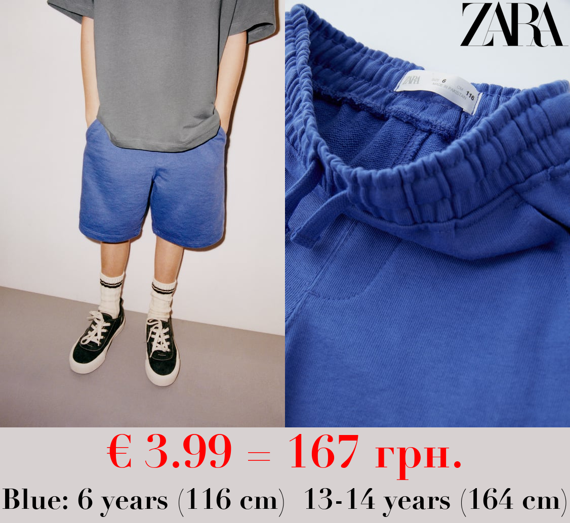 PLUSH BERMUDA SHORTS