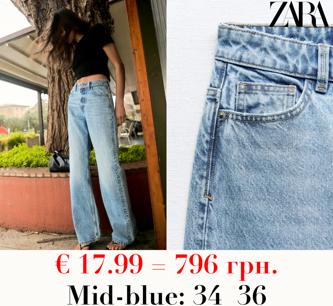 Z1975 STRAIGHT-FIT HIGH-WAIST FULL LENGTH JEANS