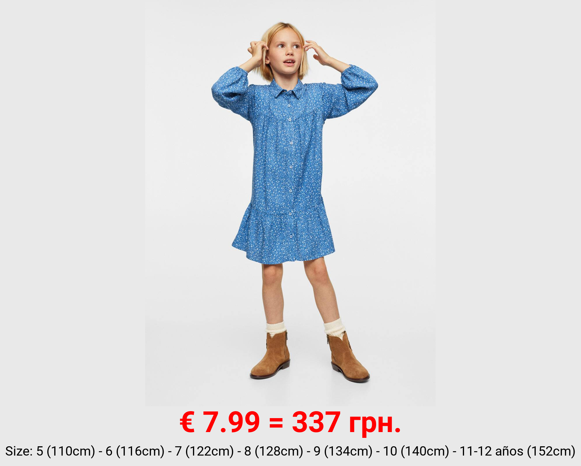 Vestido estampado flores