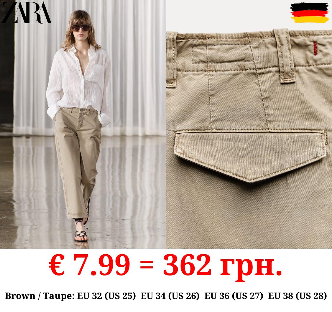 ZW COLLECTION LOW-RISE CHINOS