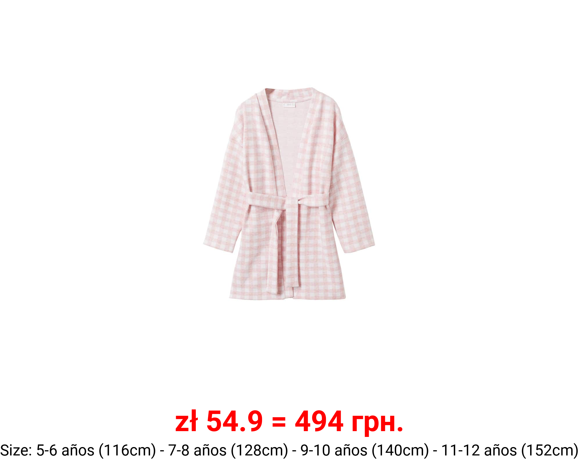 Bata estampado cuadros