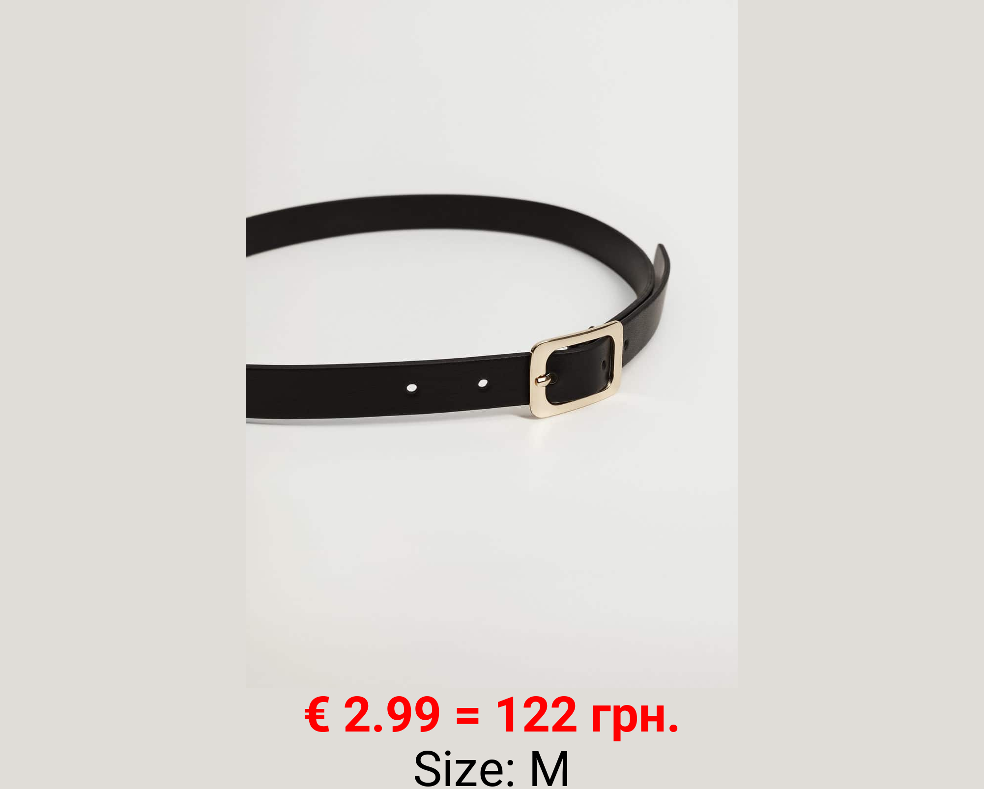 Cinturón hebilla metálica