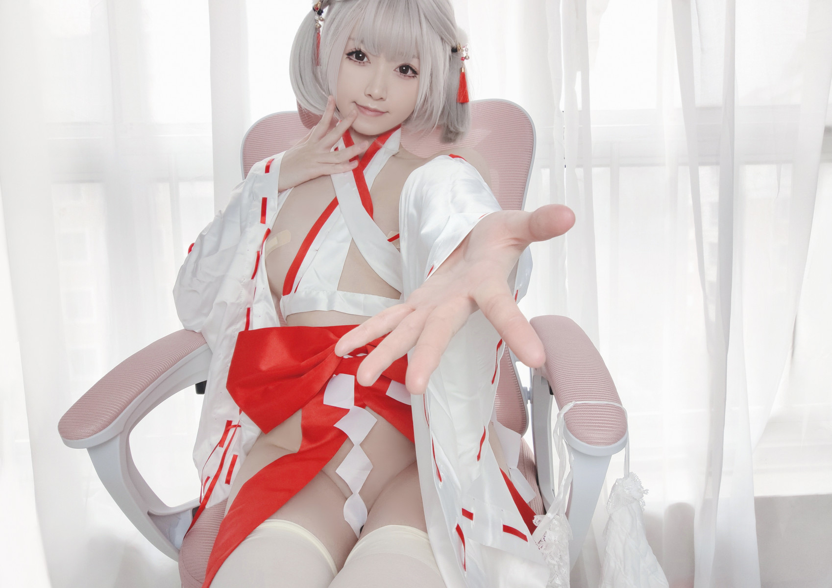 Cosplay Asagiriai愛ちゃん 巫女服自拍 17