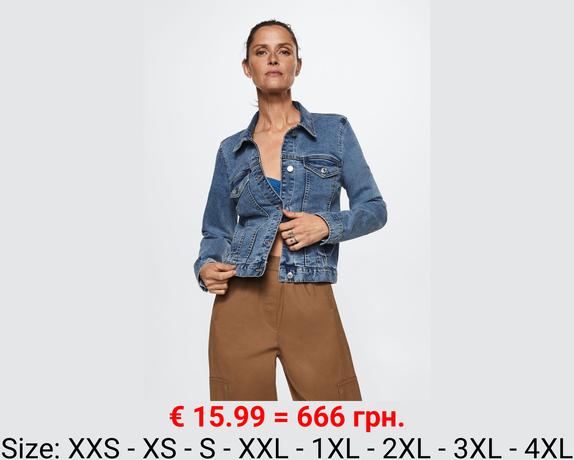 Cazadora vaquera bolsillos