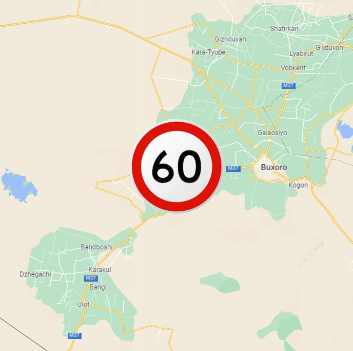 60 км/ч - в Ташкенте официально снизили максимальную скорость - 12