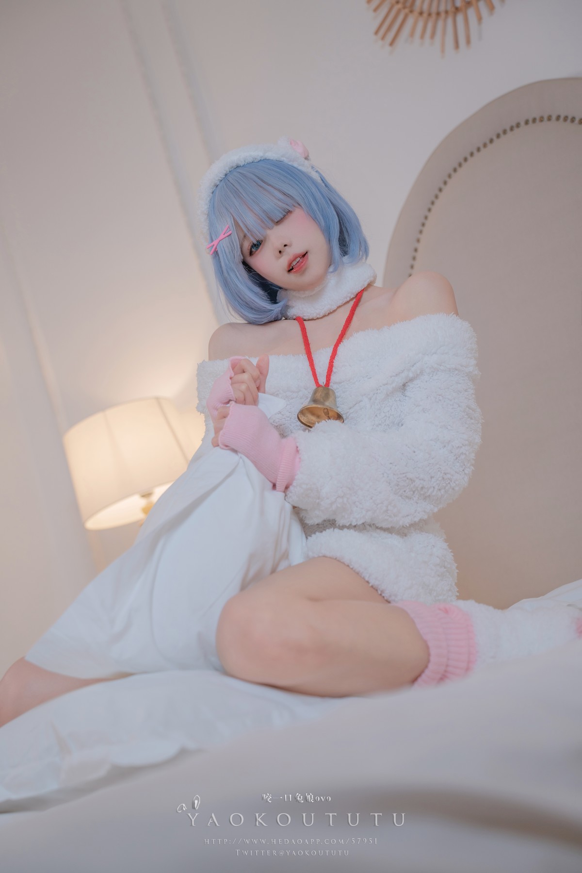 Cosplay 黏黏团子兔 T3特典 蕾姆咩咩 24