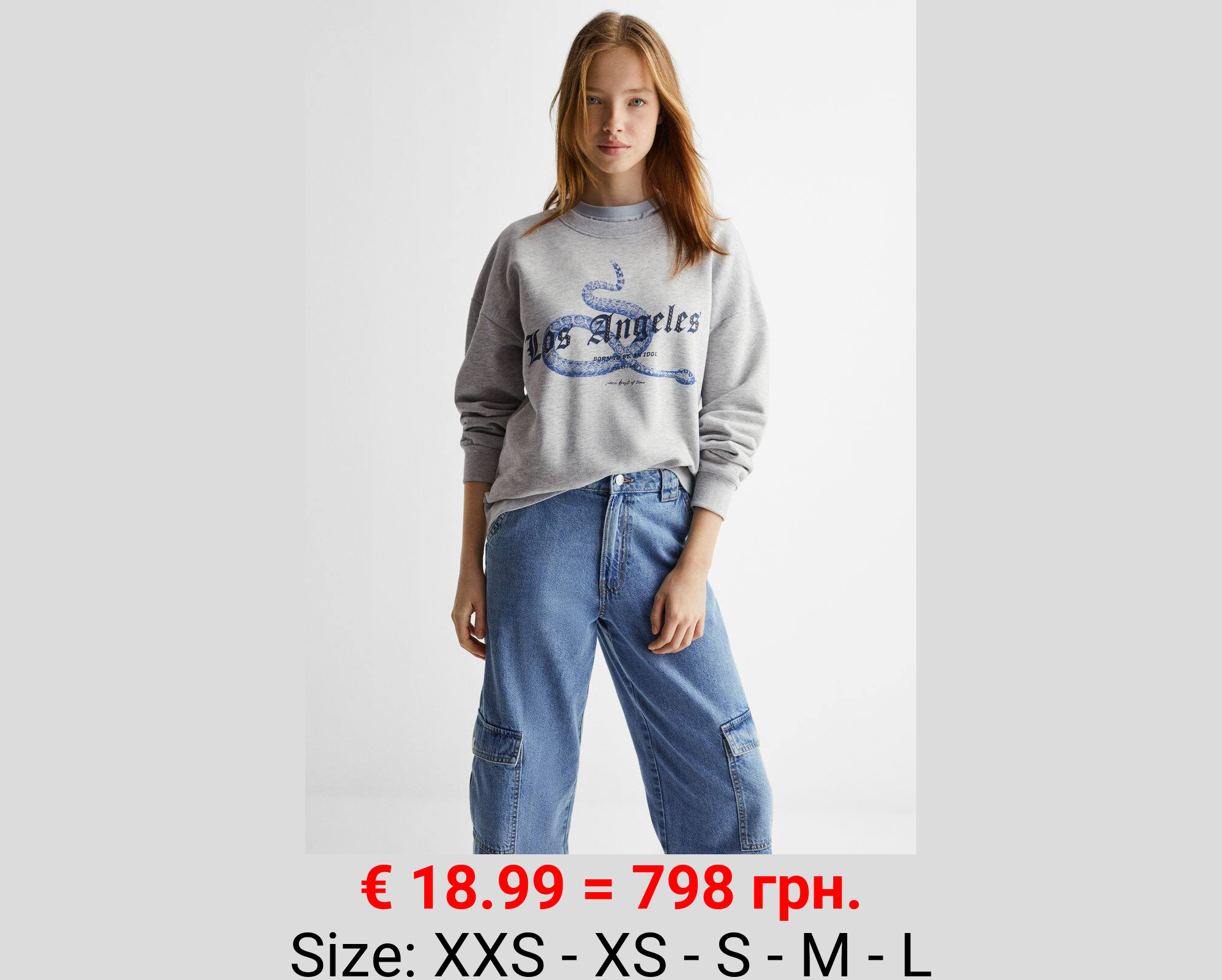 Jeans rectos estilo cargo