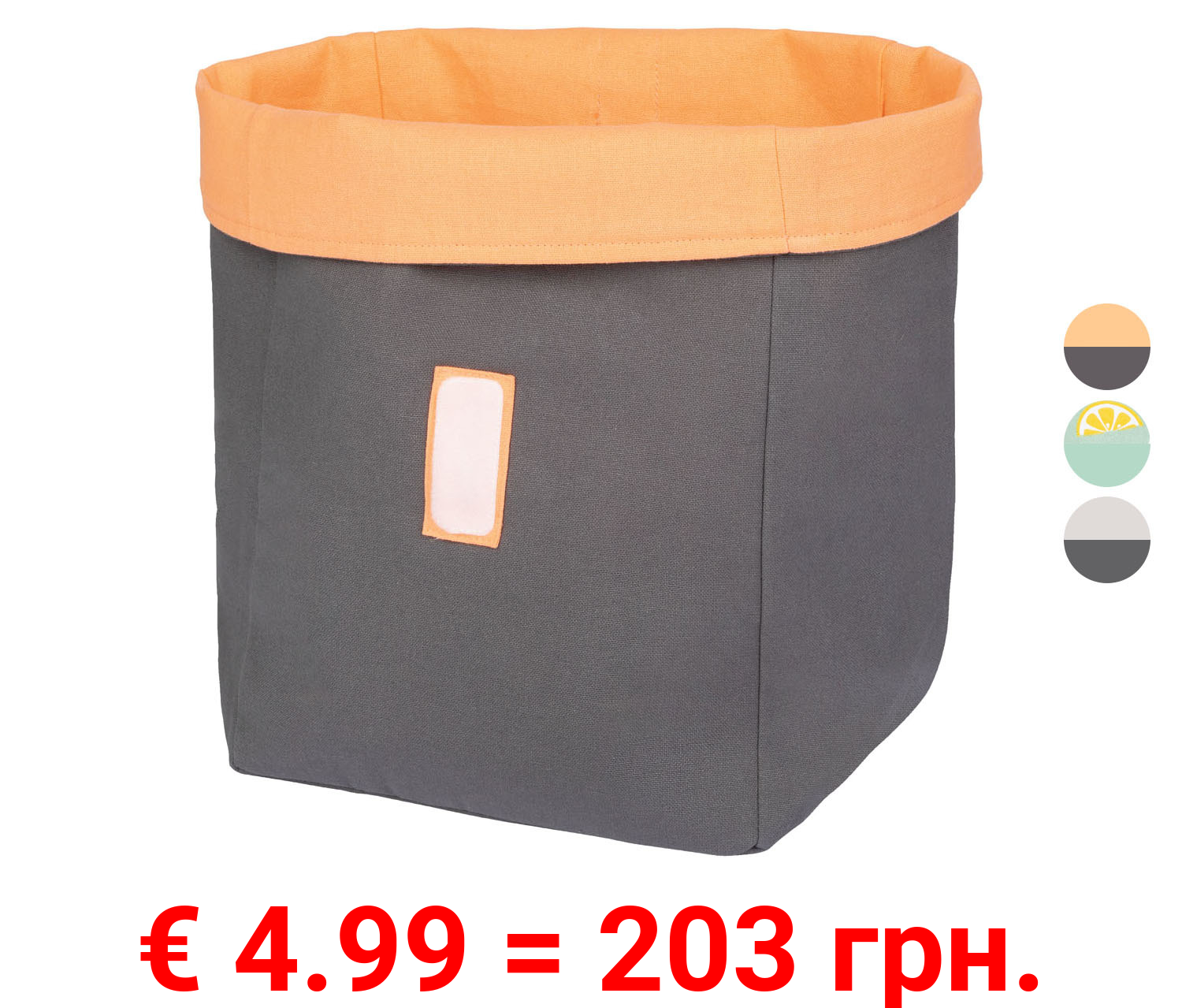 ERNESTO Brotbeutel, mit Klettverschluss