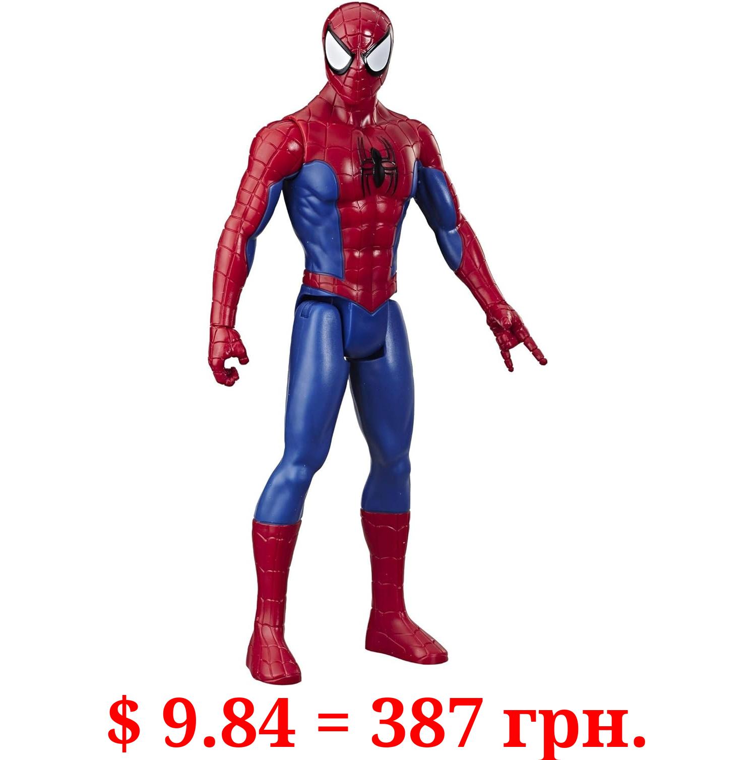 Marvel Titan Hero Series Spider-Man 12-Inch Action Figure with Fx Port, Perfect for Easter Toys, Basket Stuffers, and Gifts for Kids
