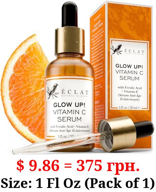 Vitamin C Face Serum - Hyaluronic Acid, Ferulic Acid, & Vit E - Anti Aging Facial Brightening Serum for Skin Care - Timeless Pure Serum , Vit C Serum Oil