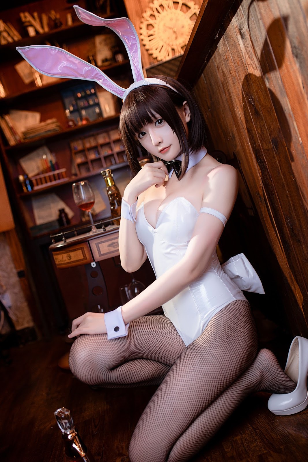 Cosplay 星之迟迟Hoshilily 加藤惠 兔女郎 39