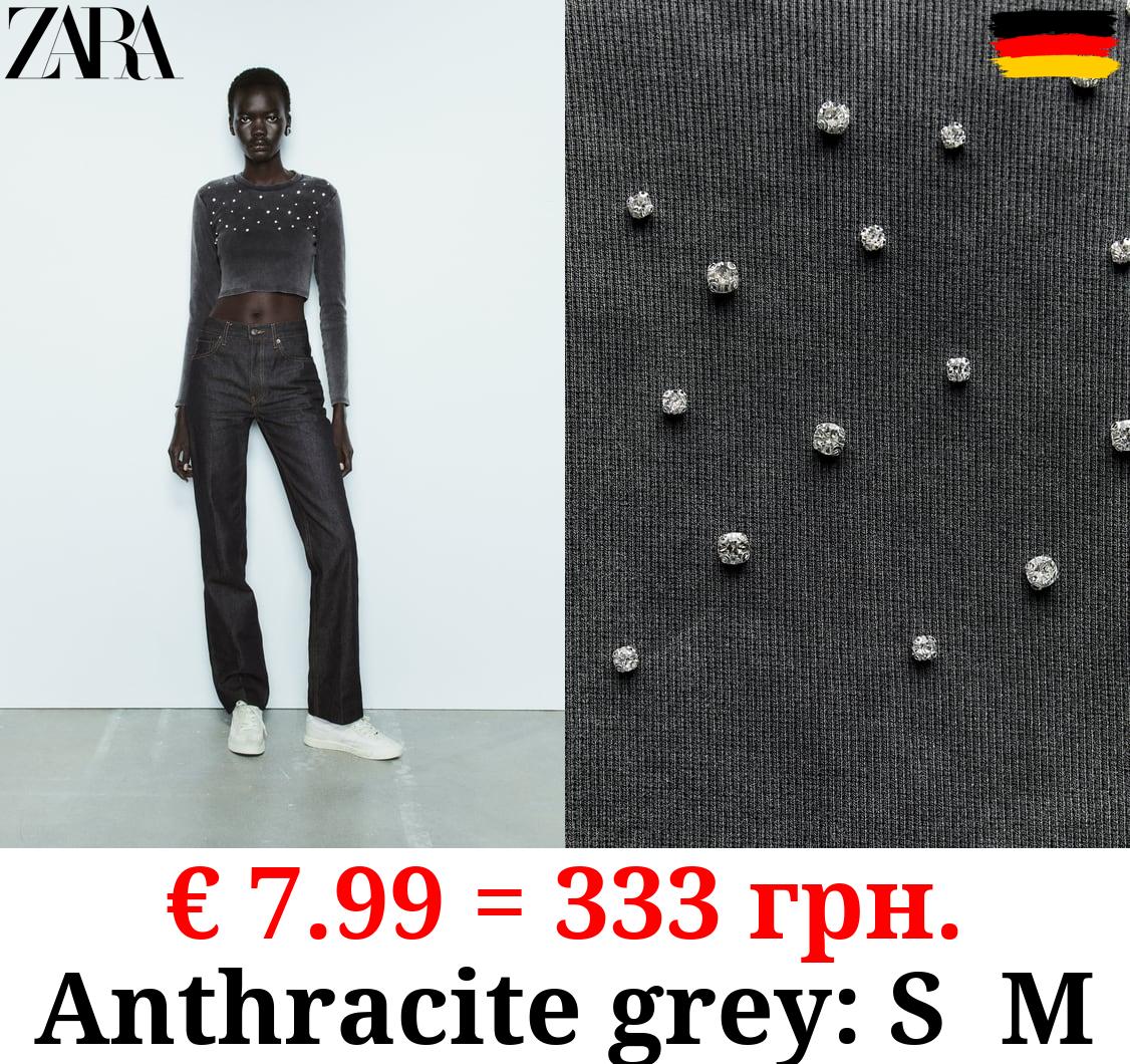 FADED RHINESTONE T-SHIRT