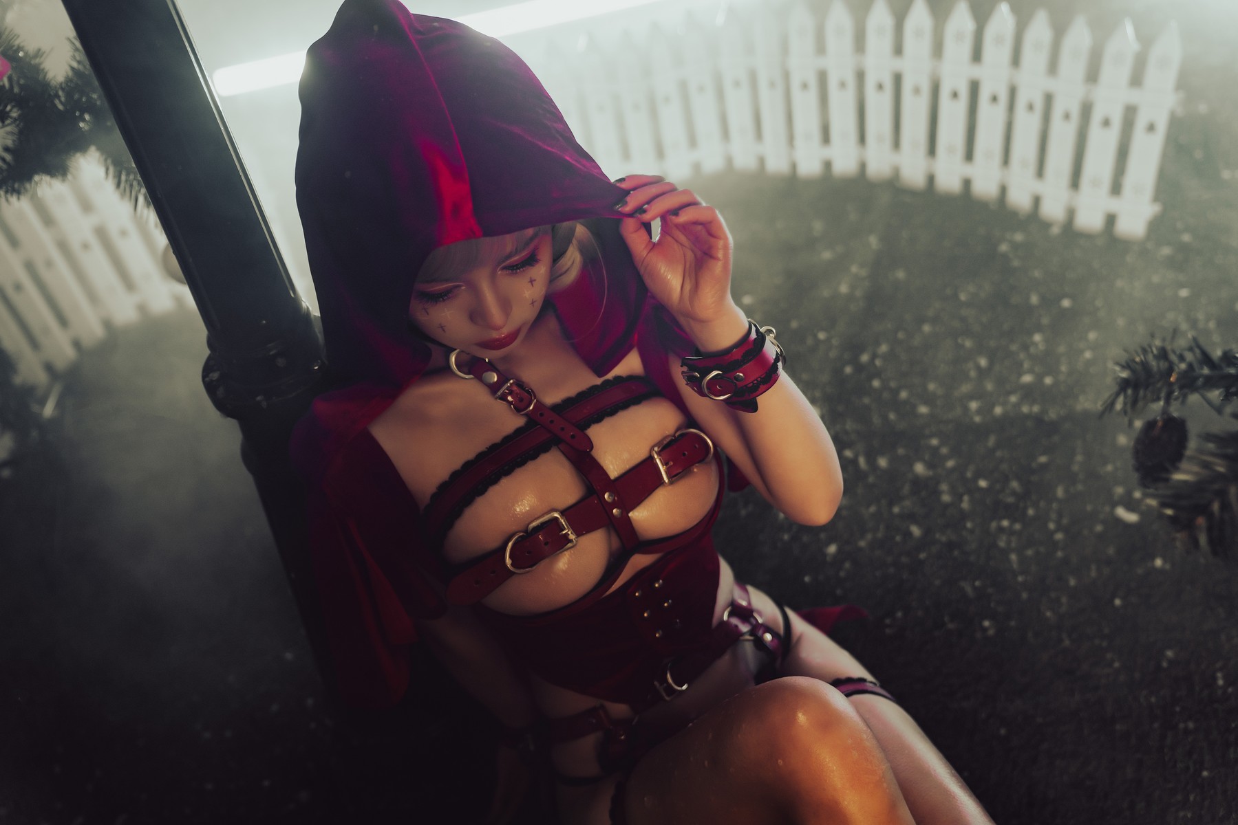 Cosplay 晕崽Zz 圣诞小红帽 6